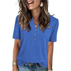 Women’s Summer 2025 Casual Tee – Loose Fit Short Sleeve Fashion Top for Everyday